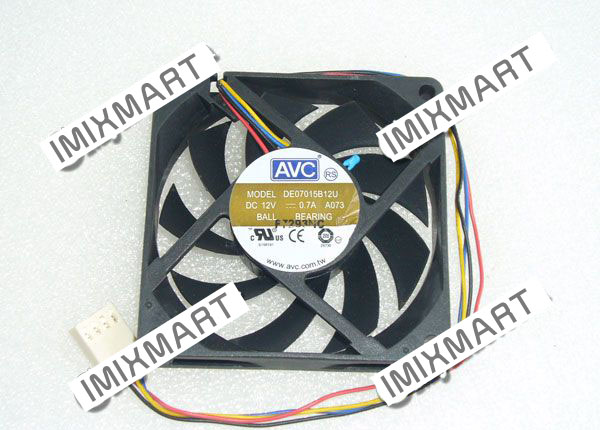 AVC DE07015B12U A073 DC12V 0.7A 7015 7CM 70MM 70X70X15MM 4pin Cooling Fan