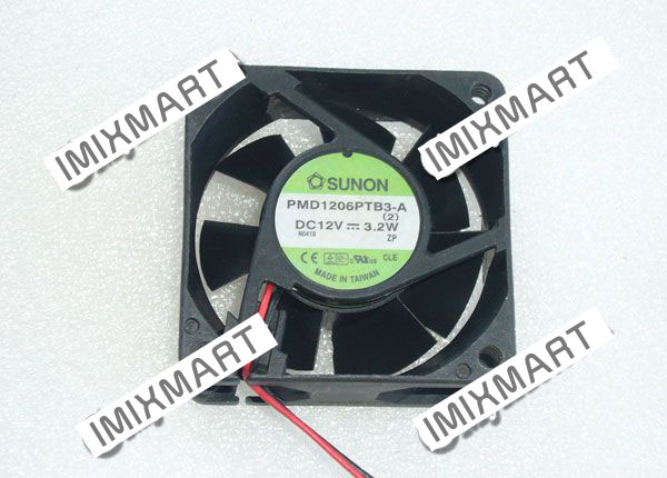 SUNON PMD1206PTB3-A(2) DC12V 3.2W 6025 6CM 60MM 60X60X25MM 2pin Cooling Fan