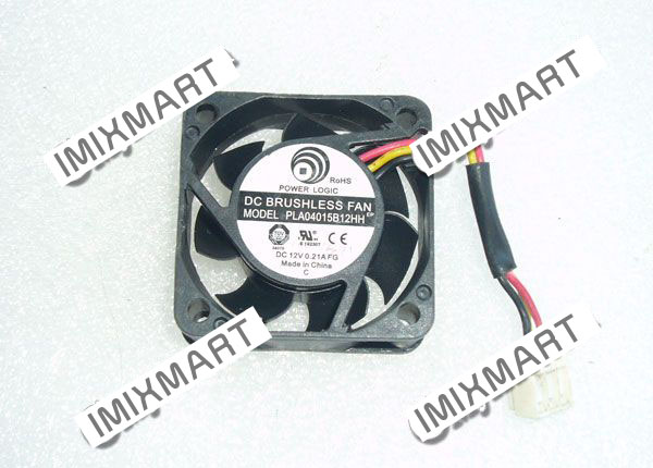POWER LOGIC PLA04015B12HH DC12V 0.21A 4015 4CM 40MM 40X40X15MM 3pin Cooling Fan