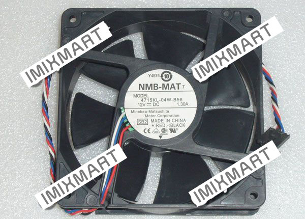 NMB 4715KL-04W-B56 SB2 12CM 12038 Cooling Fan 120x120x38mm