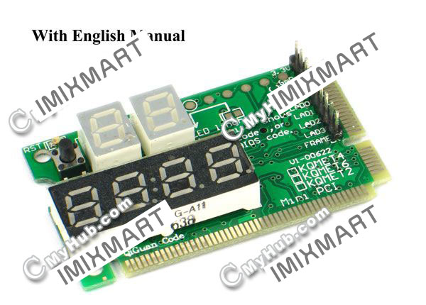 6-Digit Motherboard CPU VGA PC Test Card Tester