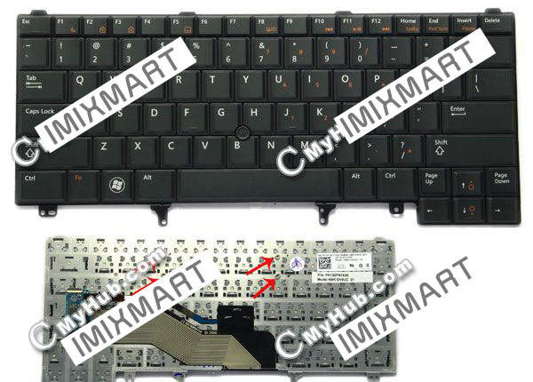 Dell Latitude E6420 Keyboard 0C7FHD C7FHD NSK-DV0UC