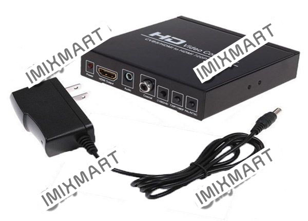 CVBS AV + HDMI TO HDMI HDCP Decode 720/1080P HD Video converter + Digatal Audio
