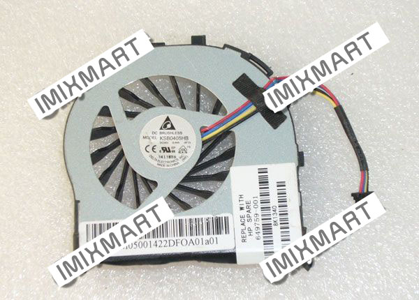HP EliteBook 2740p Series Cooling Fan KSB0405HB -9F73 60.4DP19.001 597840-001