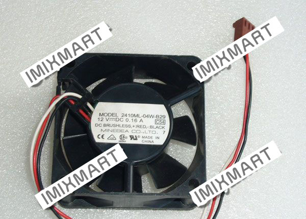 NMB 2410ML-04W-B29 DC12V 0.16A 6025 6CM 60MM 60X60X25MM 3pin Cooling Fan