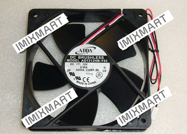 ADDA AD1212HB-Y53 G DC12V 0.40A 120mm 12CM 120x120x32mm 3Pin 12032 Cooling Fan
