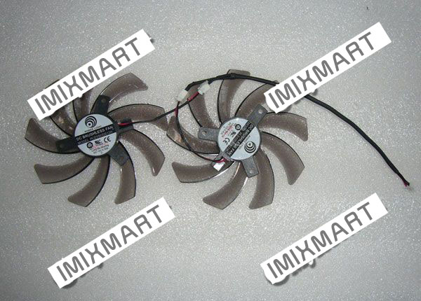 Set of 2pcs Gigabyte 9510 POWERLOGIC PLD10010S12H DC12V 0.30A Cooling Fan