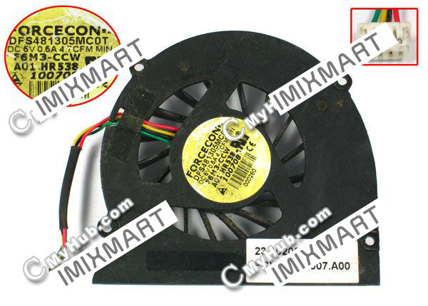 Dell XPS M1330 1318 PP25L Forcecon DFS481305MC0T Cooling Fan F6M3-CCW HR538 MM911