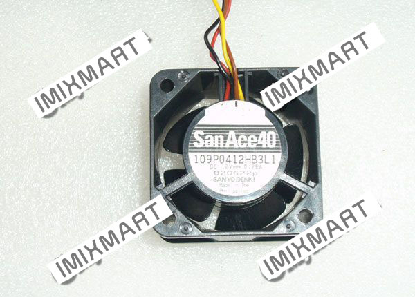 SANYO DENKI 109P0412HB3L1 DC12V 0.28A 4028 4CM 40MM 40X40X28MM 4pin Cooling Fan