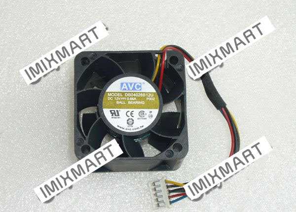AVC DB04028B12U P002 DC12V 0.66A 4028 4CM 40MM 40X40X28MM 5pin Cooling Fan