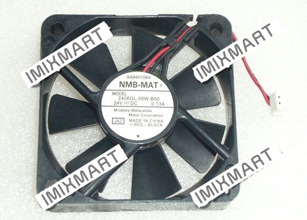 NMB-MAT 2406GL-05W-B50 JA2 DC24V 0.13A 6015 6CM 60MM 60X60X15MM 2pin Cooling Fan