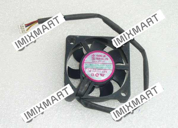 Young Lin DFS401012M DC12V 0.8W 4010 4CM 40MM 40X40X10MM 4pin Cooling Fan