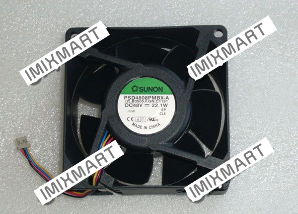 SUNON PSD4808PMBX-A (2).B3505.F.GN.C1191 DC48V 22.1W 8038 4Pin Cooling Fan