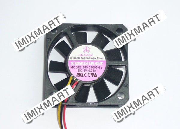 Bi-Sonic BP401005H 4010 DC5V 0.23A Cooling Fan 40x40x10mm 3Pin