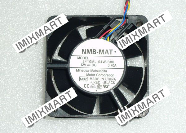 NMB-MAT 2410ML-04W-B86 M02 DC12V 0.70A 6025 6CM Fan