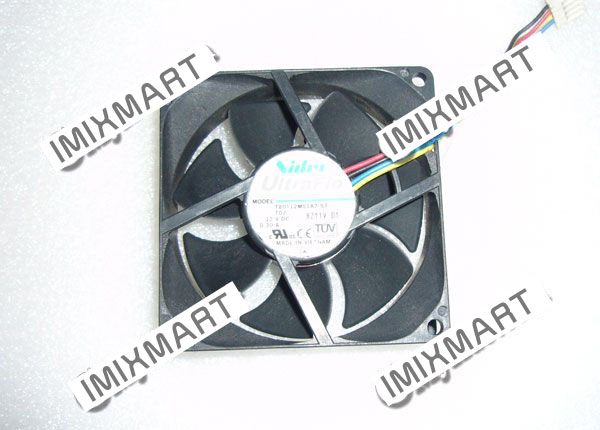 NIDEC T80T12MS1A7-57 T07 8cm 8025 DC12V 0.30A 80x80x25mm Fan