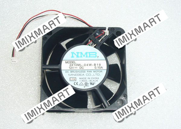 NMB 2410ML-04W-B19 L04 DC12V 0.10A 6025 6CM 60MM 60X60X25MM 4pin Cooling Fan