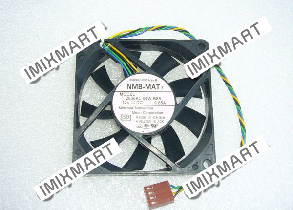 NMB-MAT 2806KL-04W-B86 DC12V 0.65A 7015 7CM 70MM 70X70X15MM 4pin Cooling Fan