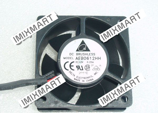 DELTA AFB0612HH DC12V 0.25A 6025 6CM 60MM 60X60X25MM 2pin Cooling Fan