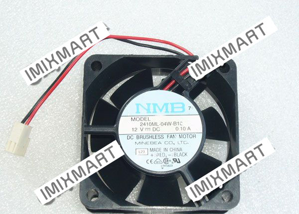 NMB 2410ML-04W-B1C L23 DC12V 0.10A 6025 6CM 60MM 60X60X25MM 2pin Cooling Fan