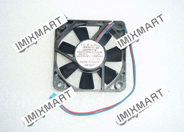 ICFAN F60153Q-37LCW DC37V 0.05A 6015 6CM 60MM 60X60X15MM 2pin Cooling Fan