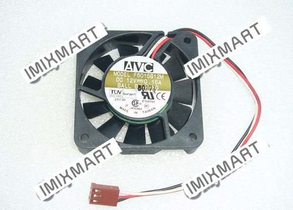 AVC F6015B12M DC12V 0.15A 6015 6CM 60MM 60X60X15MM 3pin Cooling Fan