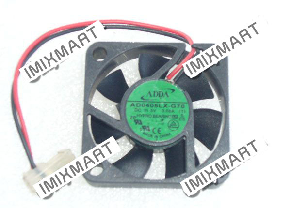 ADDA AD0405LX-G70(T) DC5V 0.08A 4010 4CM 40MM 40X40X10MM 2pin Cooling Fan