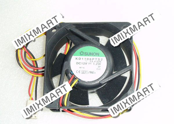SUNON KD1206PTS2 13.F.GN DC12V 1.2W 6025 6CM 60MM 60X60X25MM 3pin Cooling Fan