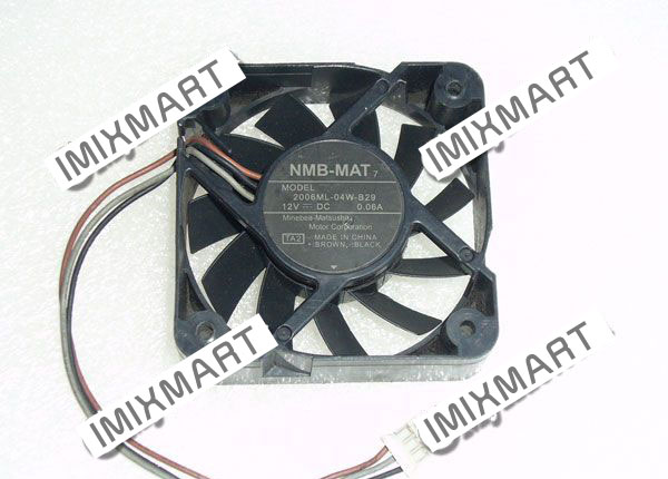 NMB-MAT 2006ML-04-B29 DC12V 0.06A 5015 5CM 50MM 50X50X15MM 3pin Cooling Fan