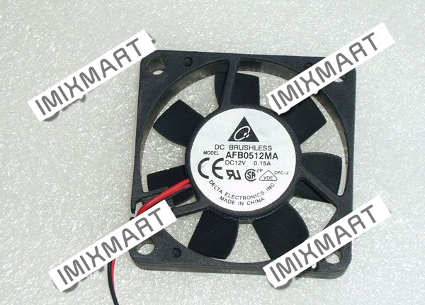 Delta Electronics AFB0512MA DC12V 0.15A 5010 5CM 50MM 50X50X10MM 3pin Cooling Fan