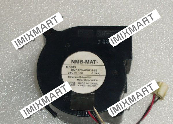 NMB-MAT BM5125-05W-B59 TO3 DC24V 0.24A 5025 5CM 50MM 50X50X25MM 3pin Cooling Fan
