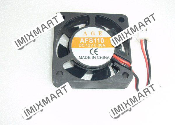 AGE AFS110 DC12V 0.06A Cooling Fan 40x40x10mm 4CM 4010 2Pin Fan