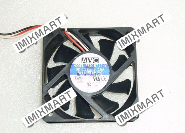 AVC F6015T12HY DC12V 0.15A 6015 6CM 60MM 60X60X15MM 3pin Cooling Fan