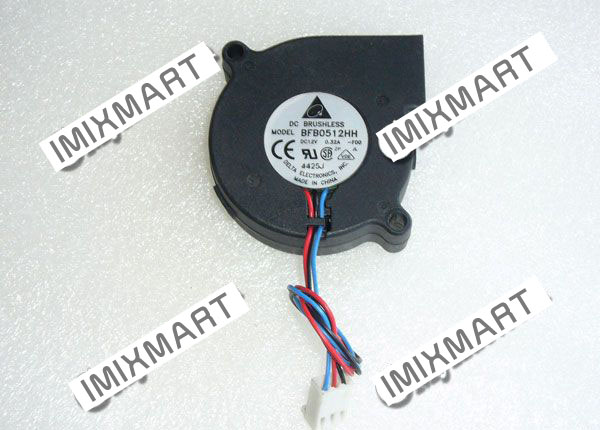 Delta Electronics BFB0512HH-F00 DC12V 0.32A 50X50X15MM 3pin Cooling Fan