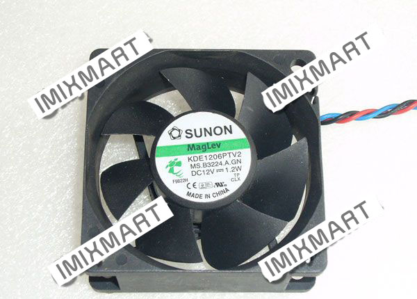 SUNON KDE1206PTV2 MS.B3224.A.GN DC12V 1.2W 6025 6CM 60MM 60X60X25MM 4pin Cooling Fan
