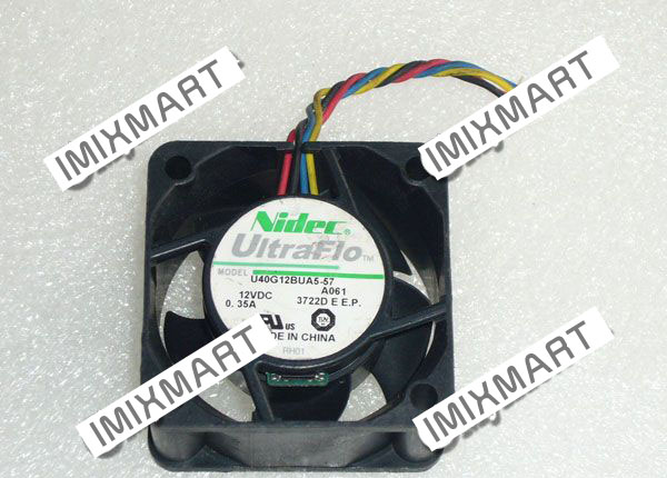 NIDEC U40G12BUA5-57 DC12V 0.35A 4020 4CM 40MM 40X40X20MM 4pin Cooling Fan
