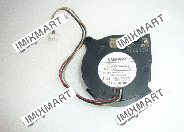 NMB BM4515-04W-B49 T08 DC12V 0.18A 4.5CM Blower Cooling Fan 45x45x15mm