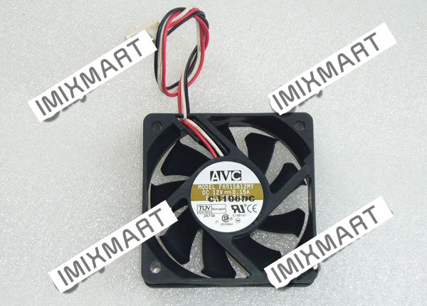 AVC F6015B12MY DC12V 0.15A 6015 6CM 60MM 60X60X15MM 3pin Cooling Fan