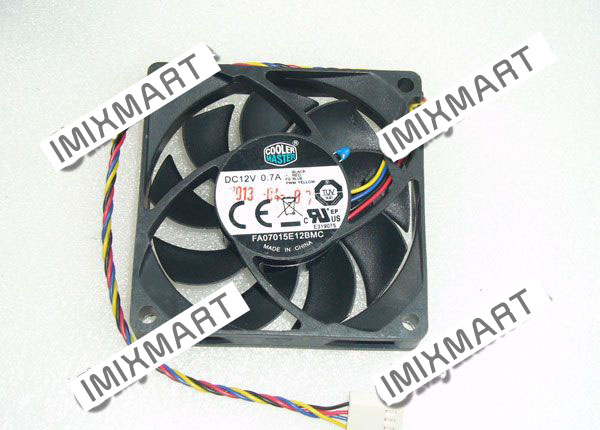 COOLER MASTER FA07015E12BMC DC12V 0.7A 7015 7CM 70MM 70X70X15MM 4pin Cooling Fan