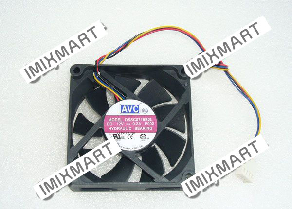 AVC DSSC0715R2L P002 DC12V 0.3A 7020 7CM 70MM 70X70X20MM 4pin Cooling Fan
