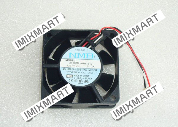 NMB 2410ML-04W-B19 L01 DC12V 0.10A 6025 6CM 60MM 60X60X25MM 3pin Cooling Fan