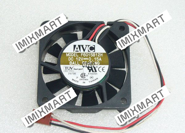 AVC F6015B12H DC12V 0.15A 6015 6CM 60MM 60X60X15MM 3pin Cooling Fan