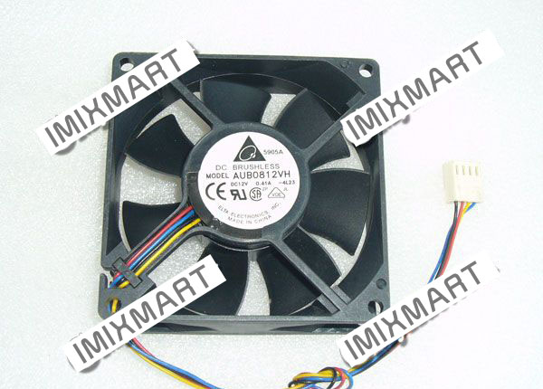 DELTA AUB0812VH-4L23 DC12V 0.41A 8025 8CM 80MM 80X80X25MM 4pin Cooling Fan