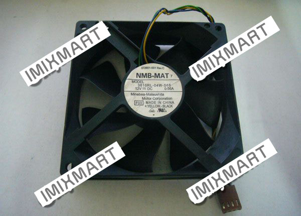 NMB 3610RL-04W-S66 F05 392185-001 Server Square Fan 92x92x25mm