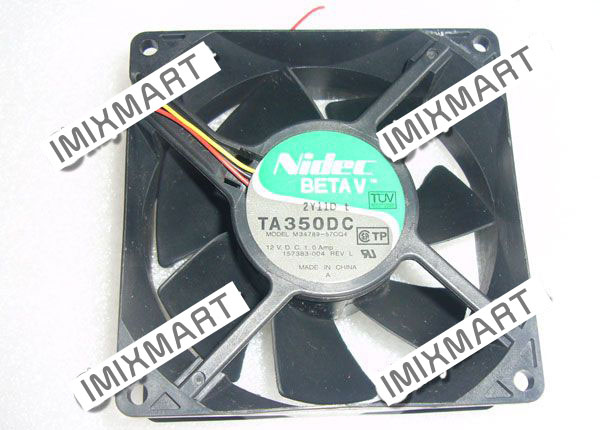 Nidec TA350DC M34789-S7CQ4 157383-004 DC12V 1.0A 90mm 90x90x38mm Cooling Fan