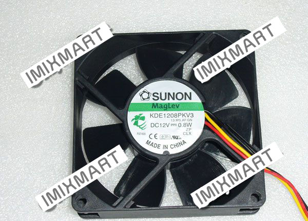 SUNON KDE1208PKV3 13.MS.AF.GN 7920 DC12V 0.8W 79x79x20mm 3Pin Fan