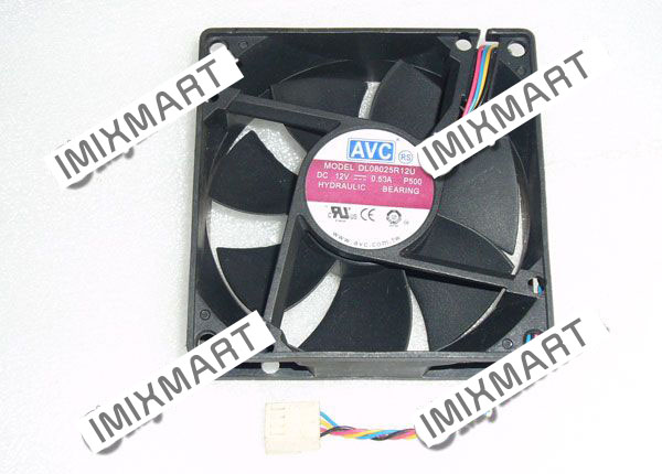 AVC DL08025R12U P500 DC12V 0.50A 8027 80mm 8CM 80x80x27mm 4Pin Cooling Fan