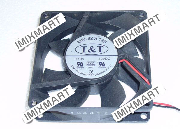 T&T MW-825L12B Server Square Fan 80x80x25mm