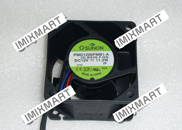 SUNON PMD1206PMB1-A (2).B939.F.GN 6038 DC12V 11.2W 60x60x38mm 3Pin Fan