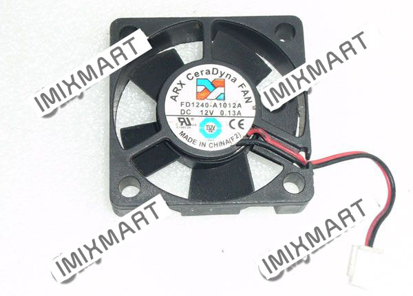 ARX FD1240-S1012A DC12V 0.13A 4010 4CM 40x40x10mm 2Pin Cooling Fan